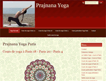 Tablet Screenshot of prajnana-yoga.com